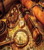 Watch on Old Map Nautical