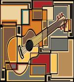 Geometric Guitar Funky