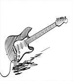 Rock Music Sketch Art
