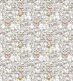 Funny Cat Family Doodle artwork