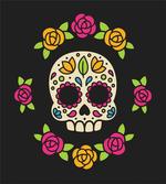 Floral Wreath Skull