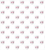 Kitty Faces Pink Hearts