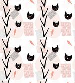 Cat Faces Dotted