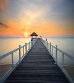 Wood Path on Beach