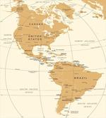 North South America Map