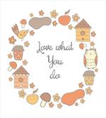 Warm Autumn Tones Cartoon
