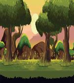 Woodland Sunset Scenery