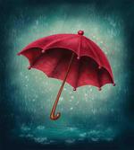 Retro Autumn Umbrella