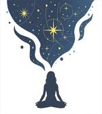 Woman Yoga with Starry Smoke