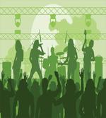 Band Performing on the Stage artwork