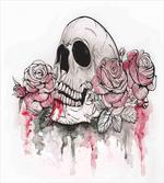 Skull Head Roses