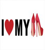 I Love My Shoes Heart