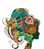 Autumn Leaves Woman Hair