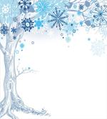 Abstract Tree Snowflakes
