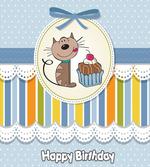 Baby Cat with Cake