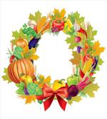 Healthy Food Wreath