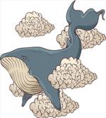Sky Clouds Animal Fish
