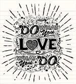 Hand-lettering and Swirls