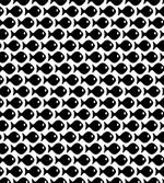 Black and White Fish Pattern