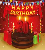 Birthday Boxes Flags artwork