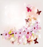 Floral Art Butterflies