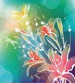 Digital Lilacs Dragonfly