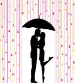 Couple Umbrella Romance