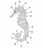 Seahorse Heraldic Art