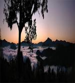 Fog Fill Valley Sunset