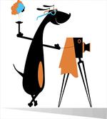 Comic Dog with Glasses artwork