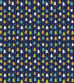 Colorful Xmas Pine Trees