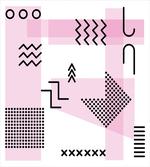Memphis Retro Doodle Art