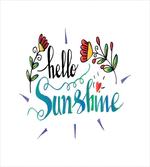 Hello Sunshine with Flower artwork