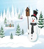 Frosty Holds Nest Graphic