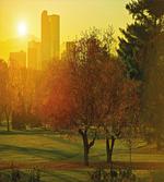 Sunset over City Park