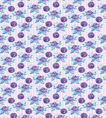 Abstract Roses on Stripes artwork