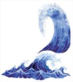Aquatic Storm Blue Waves