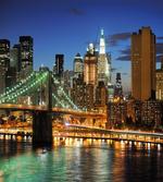 New York at Night Bridge
