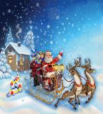 Santa in Sleigh Toys
