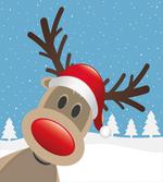 Reindeer Rudolph Hat