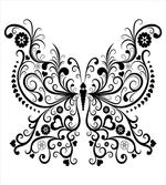 Swirled Wing with Flower