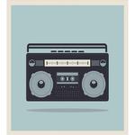 1980s Boombox Image artwork
