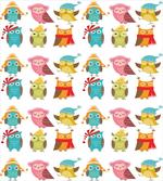Cartoon Funny Owls