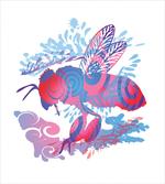 Abstract Bee Design