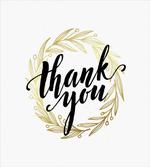 Thank You Words Leaves