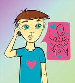 Boy Calling His Mother