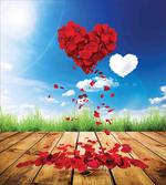 Rose Leaves Heart