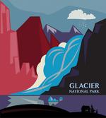 Abstract Mountains and River