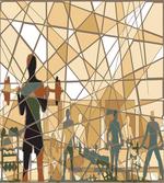 Mosaic People in Gym
