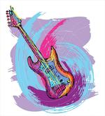 Hand Drawn Guitar Grunge